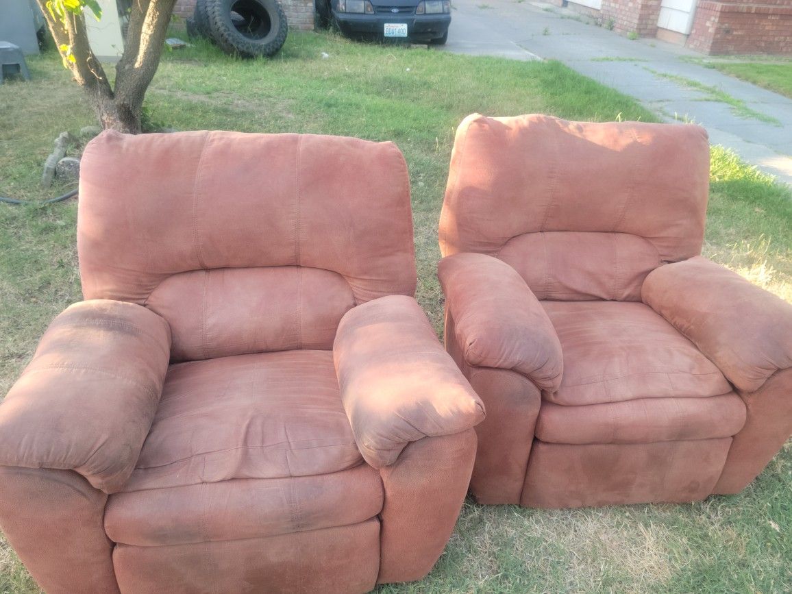 2 Reclining Rocking Chairs