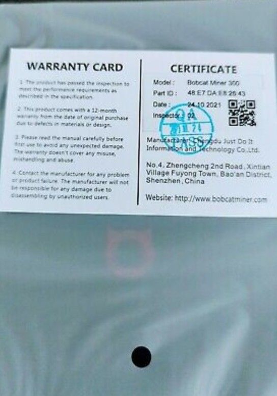 BOBCAT MINER 300(US 915) - IN HAND - HELIUM HOTSPOT FOR HNT
