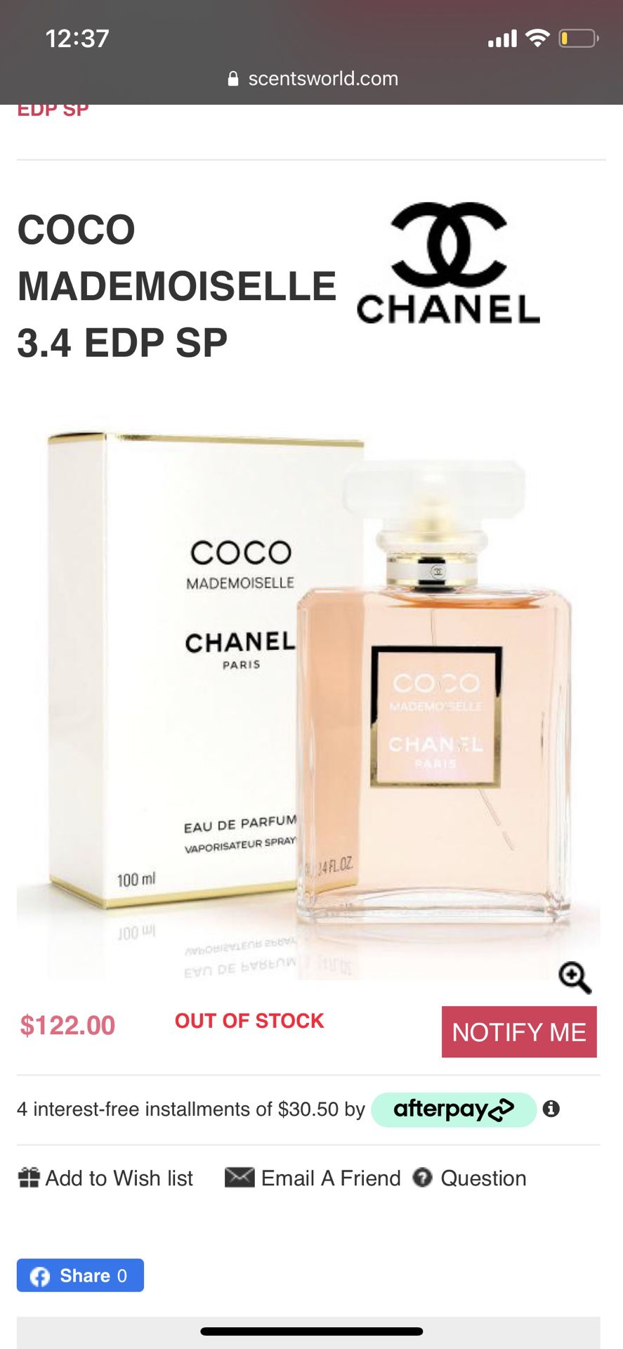 Chanel Paris Perfume