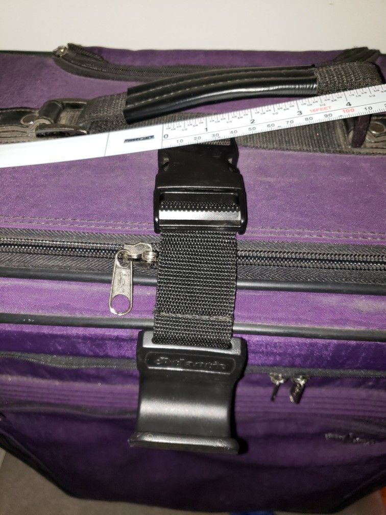 Atlantic Luggage Black 2pc Accessory Set Hanger Style Gym Toiletries Bag Clip On Purse Holder
