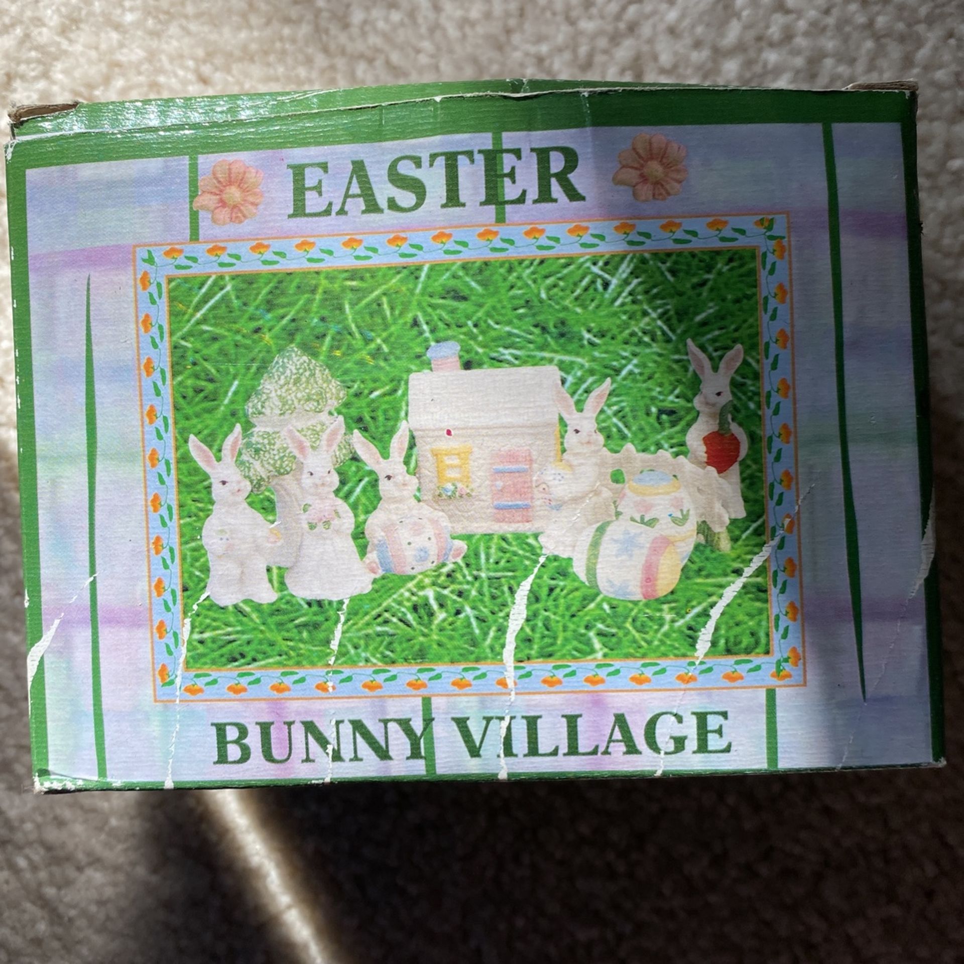 Assorted Easter Decor And Plastic Eggs