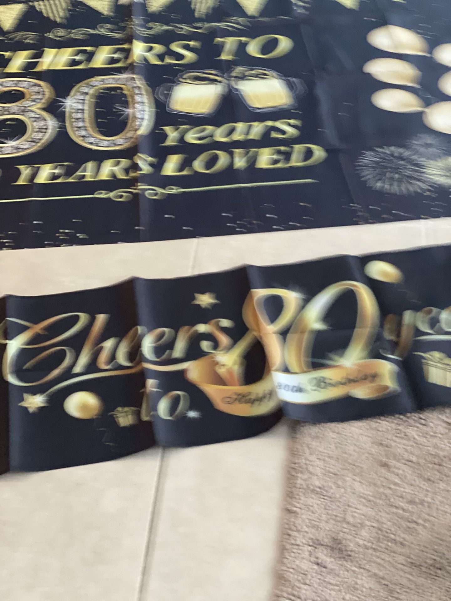 80th Birthday Banners
