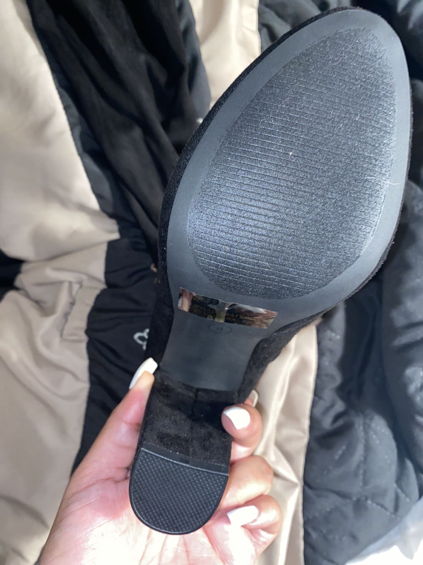 Fashion Nova Heeled Thigh High Boots Never Worn!