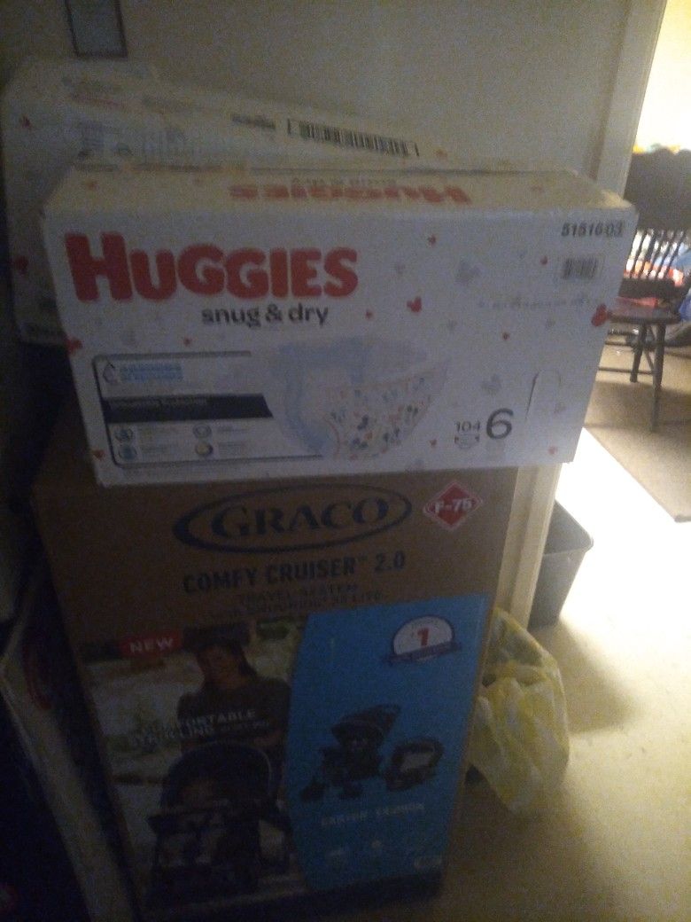 Huggies Size 6 Diapers 104 Count