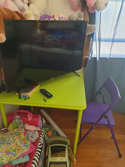 Mainstay/ cosco kids table and 2 chairs. Thumbnail