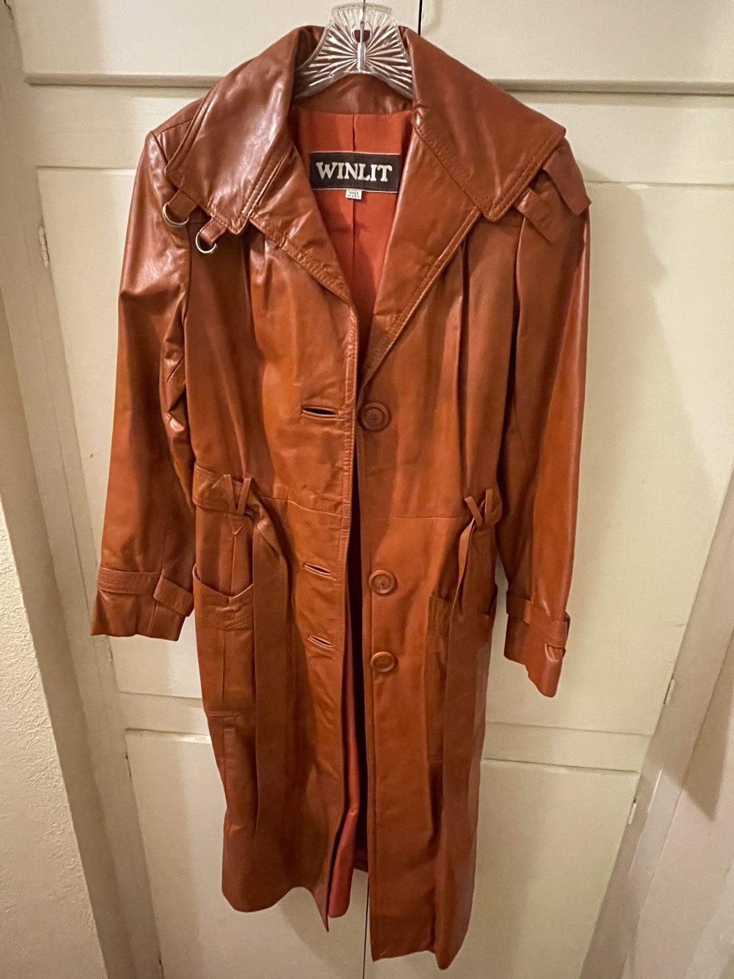 Vintage Womens Winlit Leather Coat