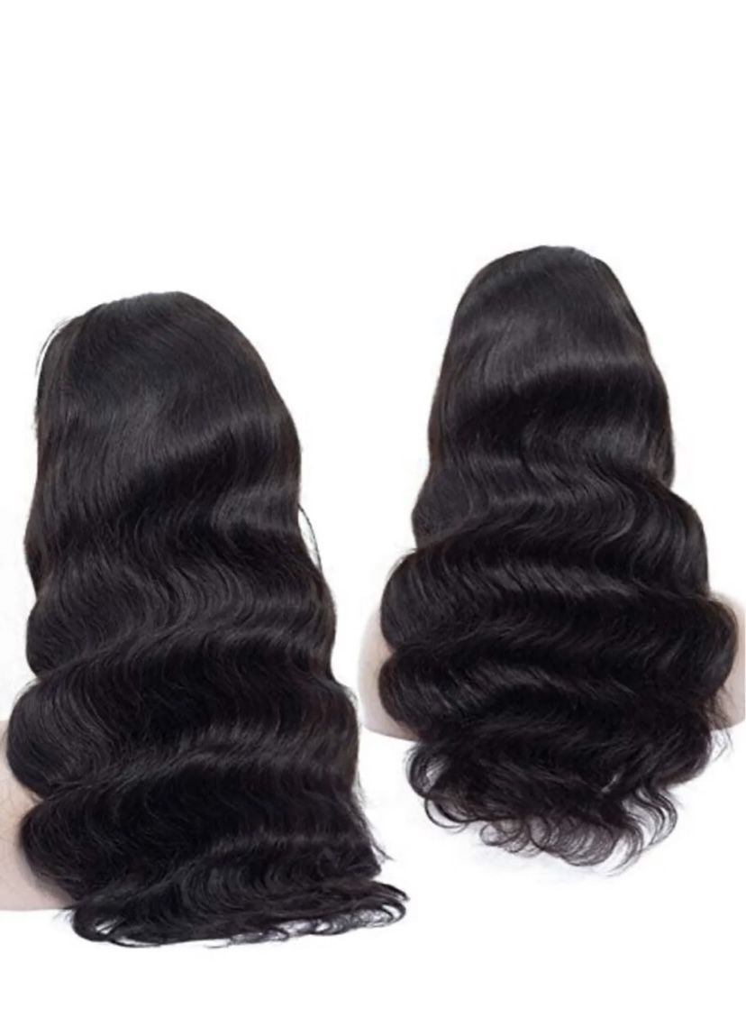 U part Wig Peruvian Body Wave Human Hair