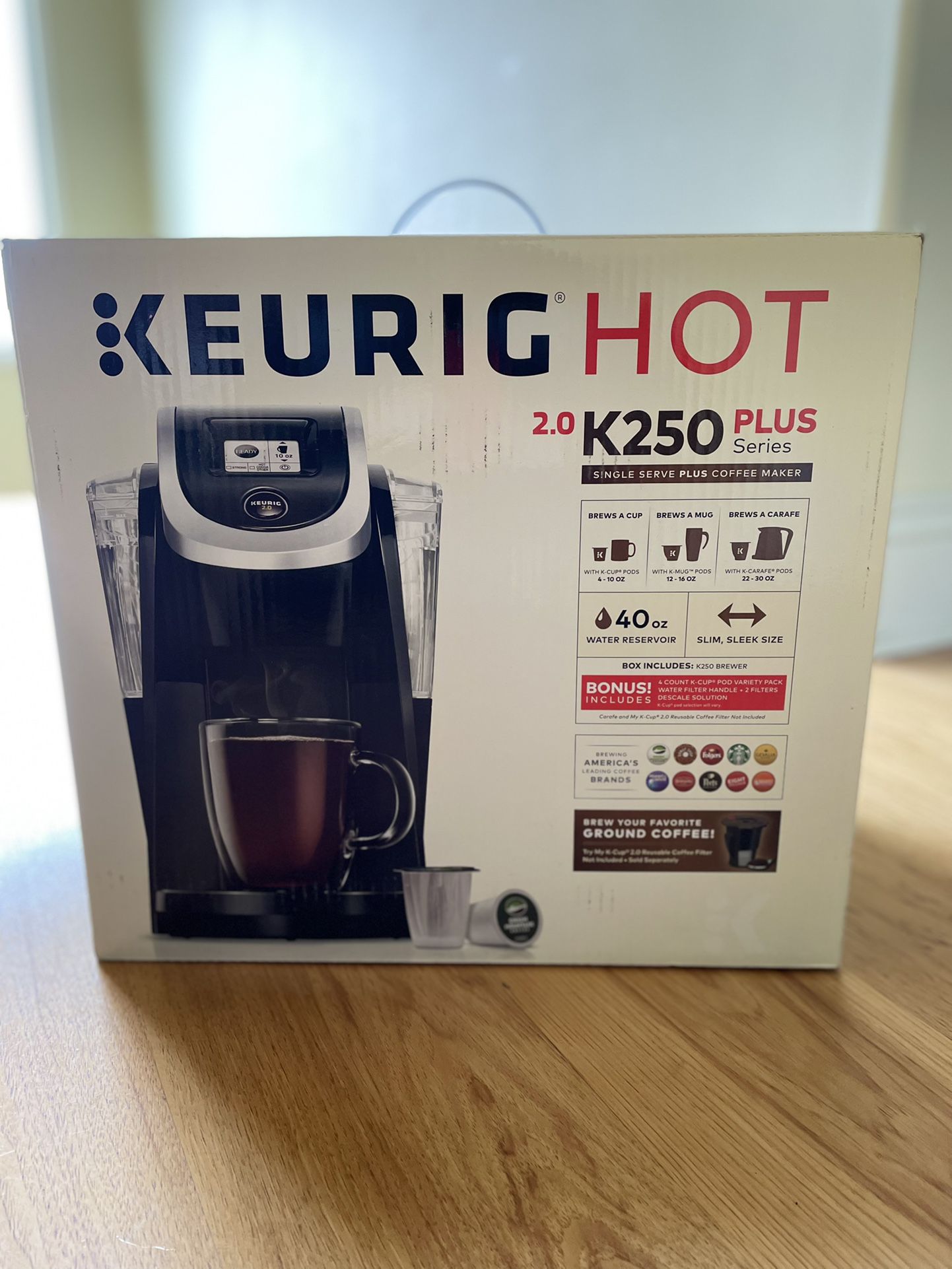 Keurig Hot 2.0 K250 Plus *Brand New*