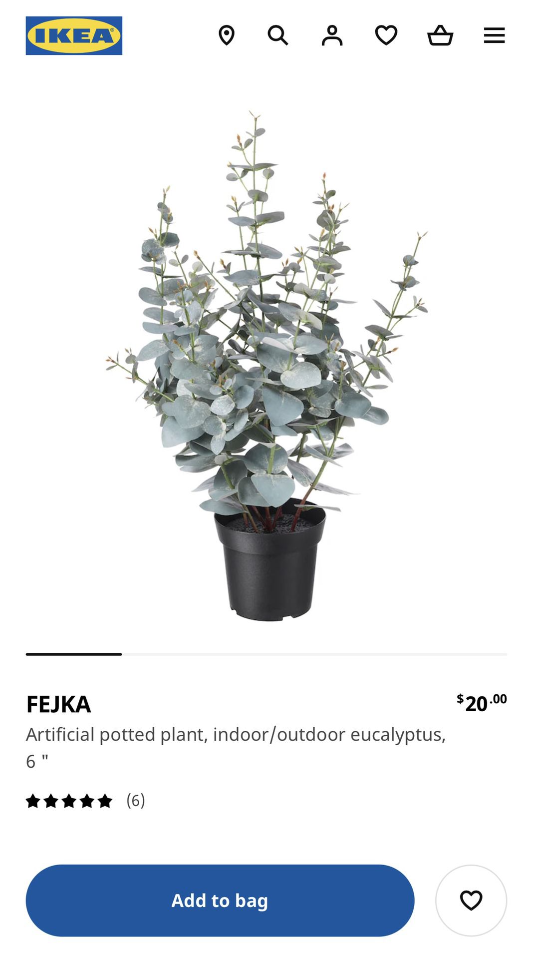 Fake Plant With Pot