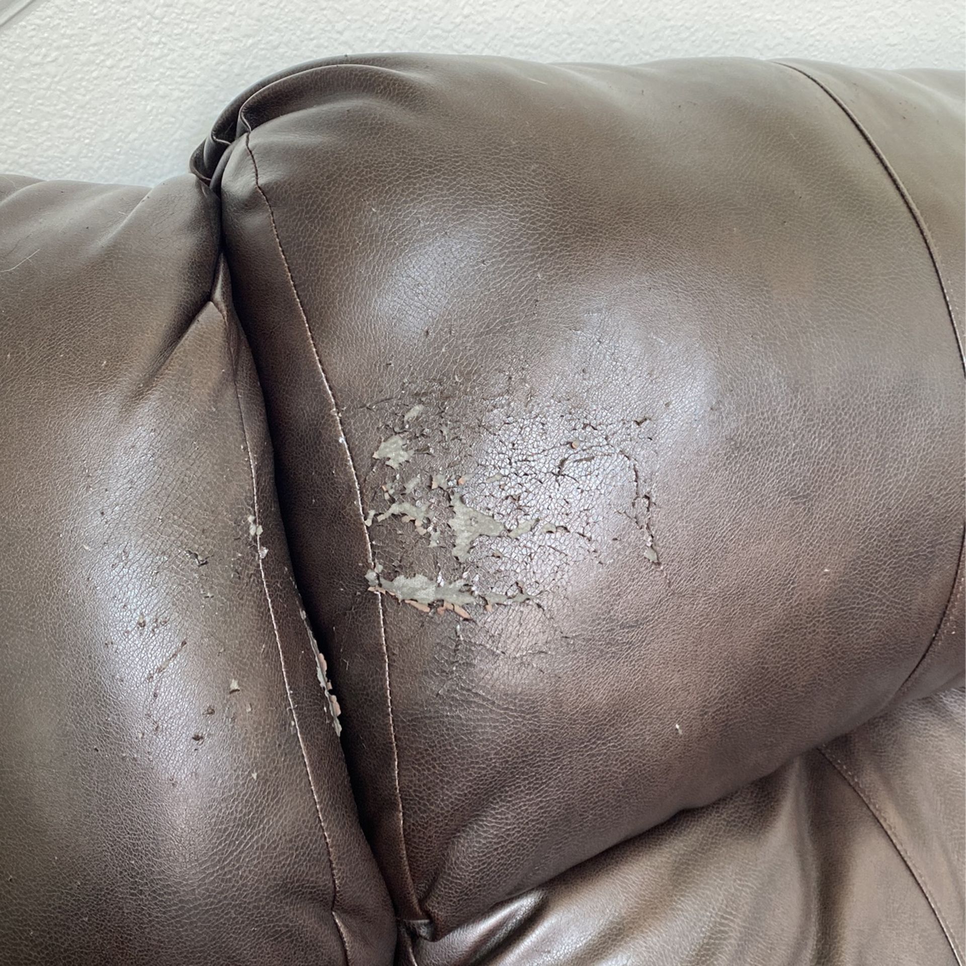 Oversized Faux Leather Recliner