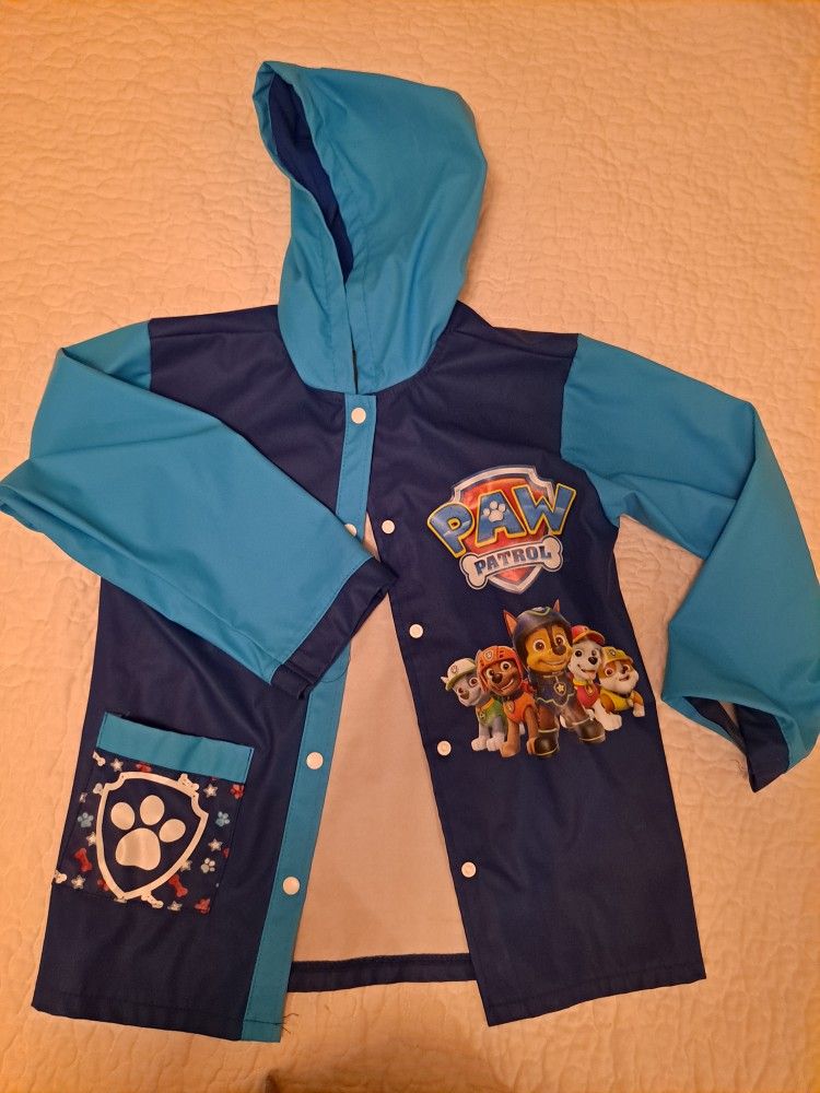 Paw Patrol Rain Jacket Size SMALL