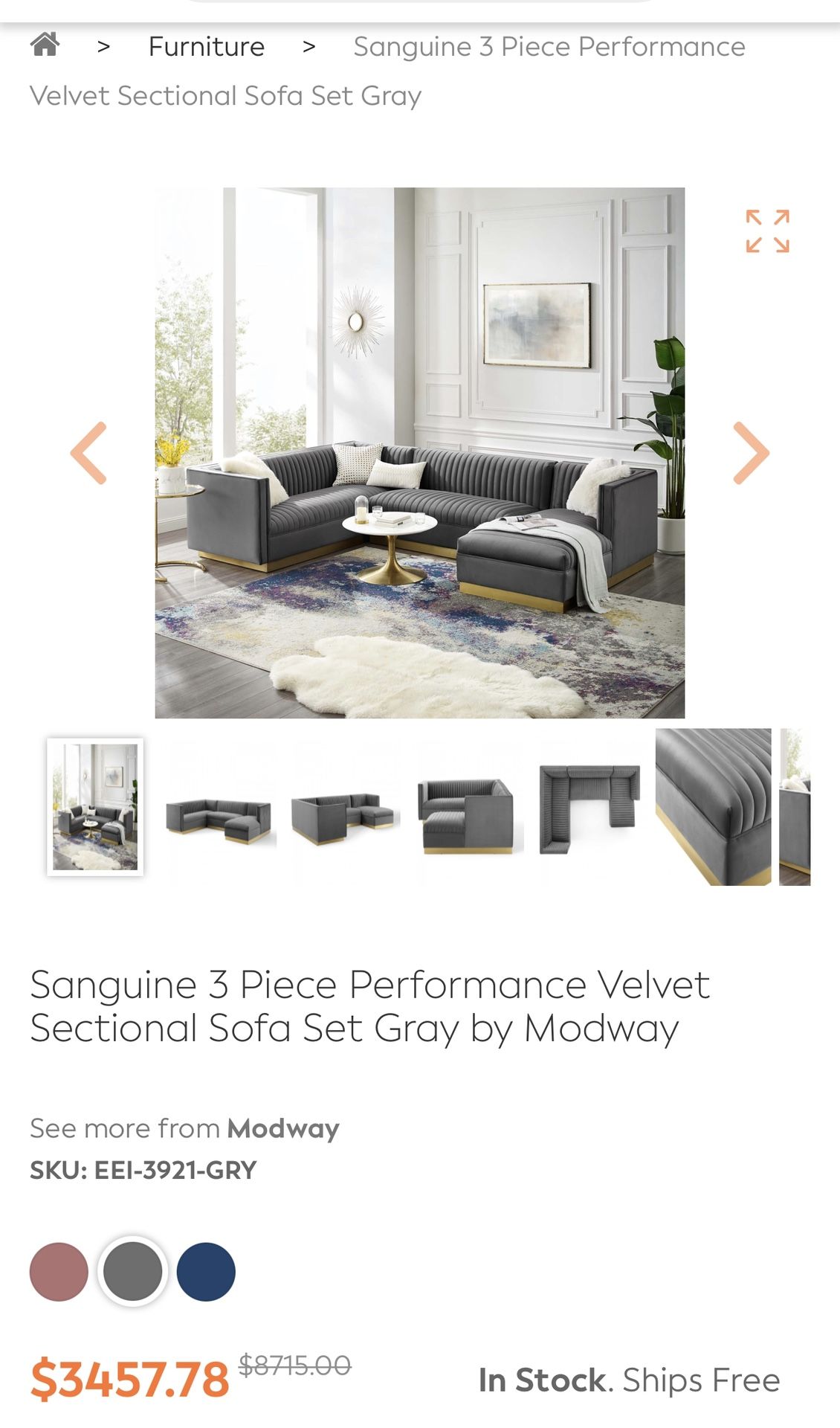 Grey Sectional