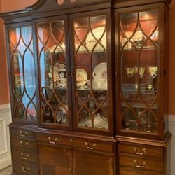 All Wood China Cabinet For Sale Great Condition Thumbnail