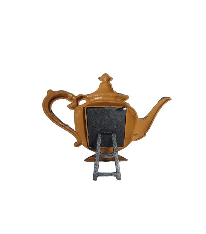 Vintage Style Tea Kettle Picture Photo Frame - Plastic - 6¼" H 