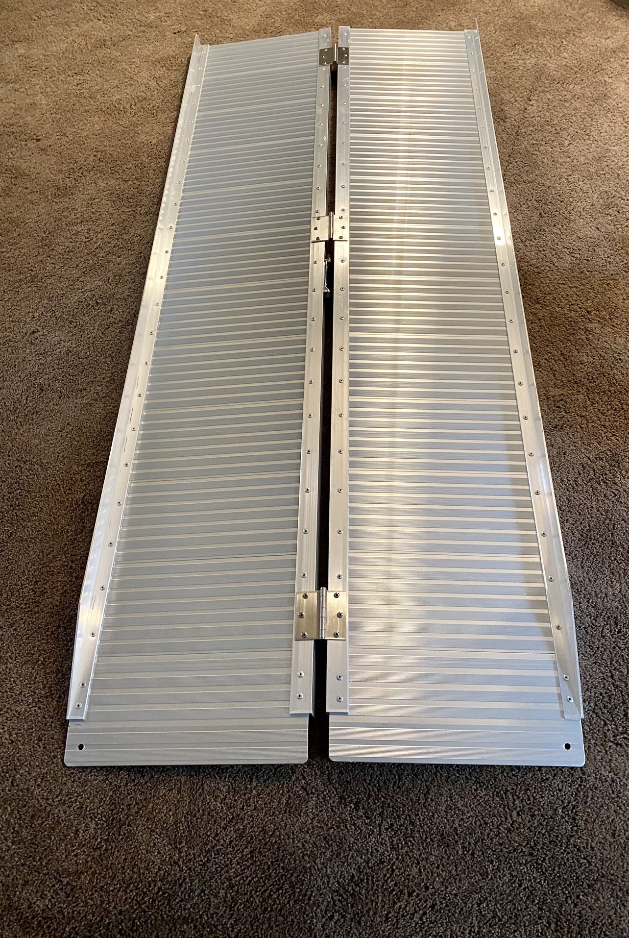 6’ L Silver Spring Aluminum Single - Fold Wheelchair Ramp - 600 lb. Capacity