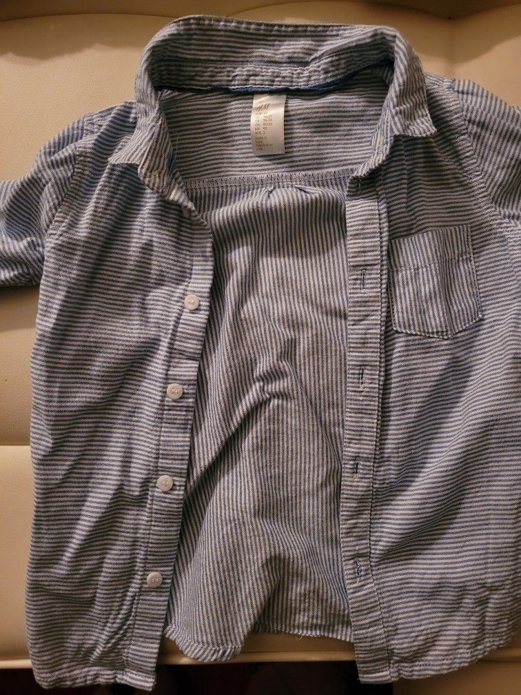 Lot of 5 Long Sleeve T-shirts From Designers RALPH lauren Polo,NEXT, 2  carters shirts and a button down H&M  Shirt