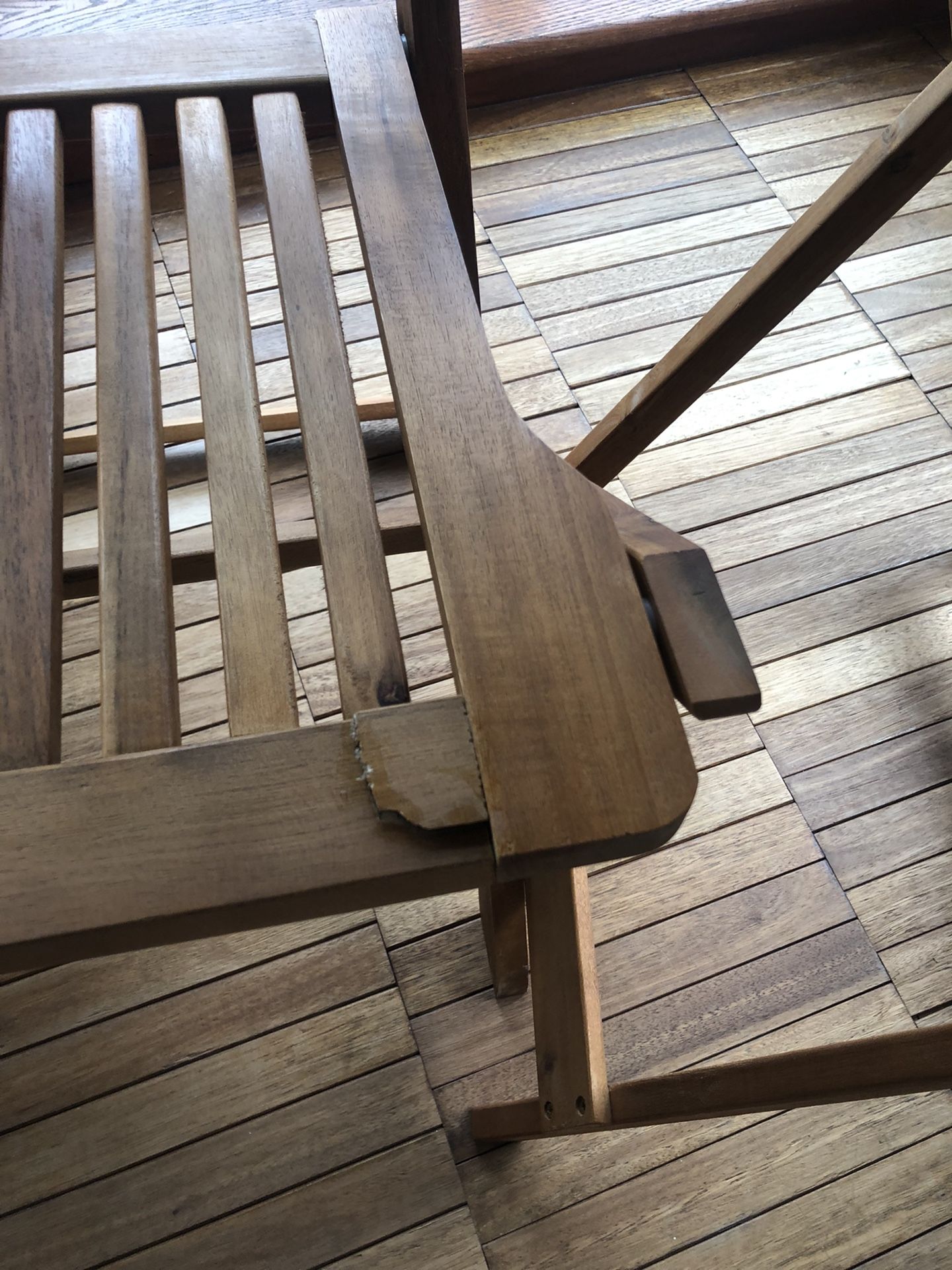 3-Piece Acacia Wood Patio/Balcony Set