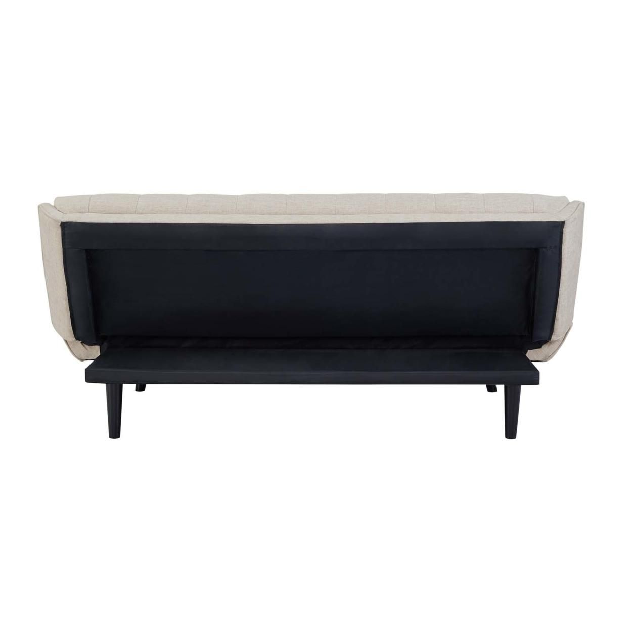 Glance Tufted Convertible Fabric Sofa Bed (3093-BEI)