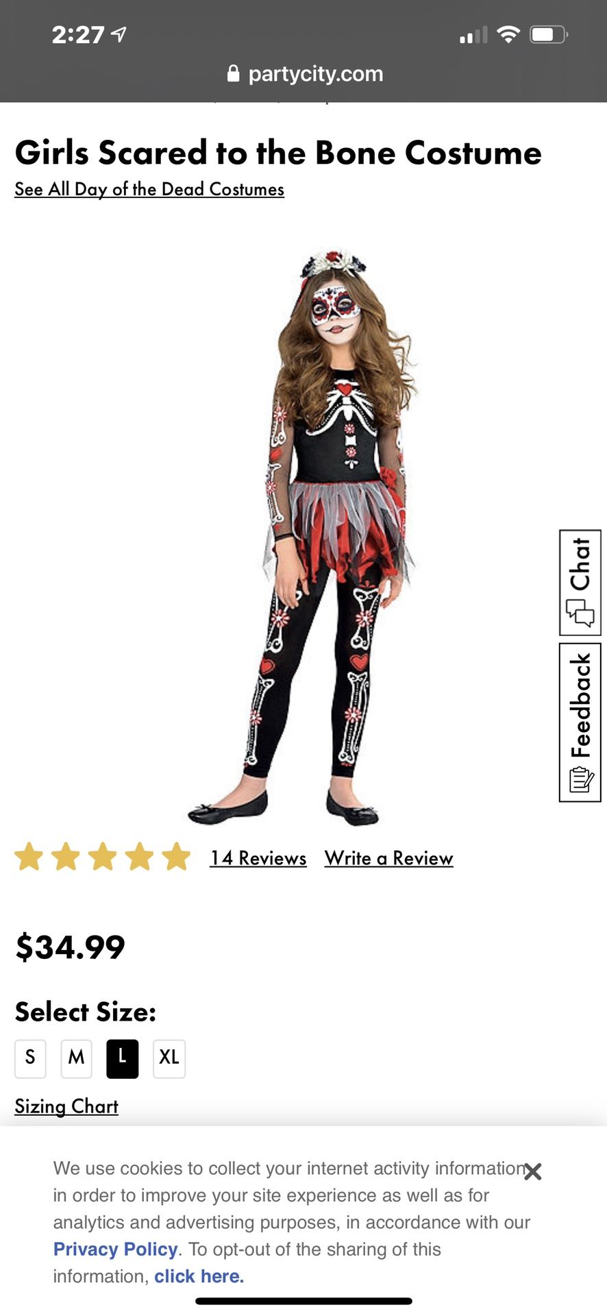 Skull/ Night Of The Dead Costume