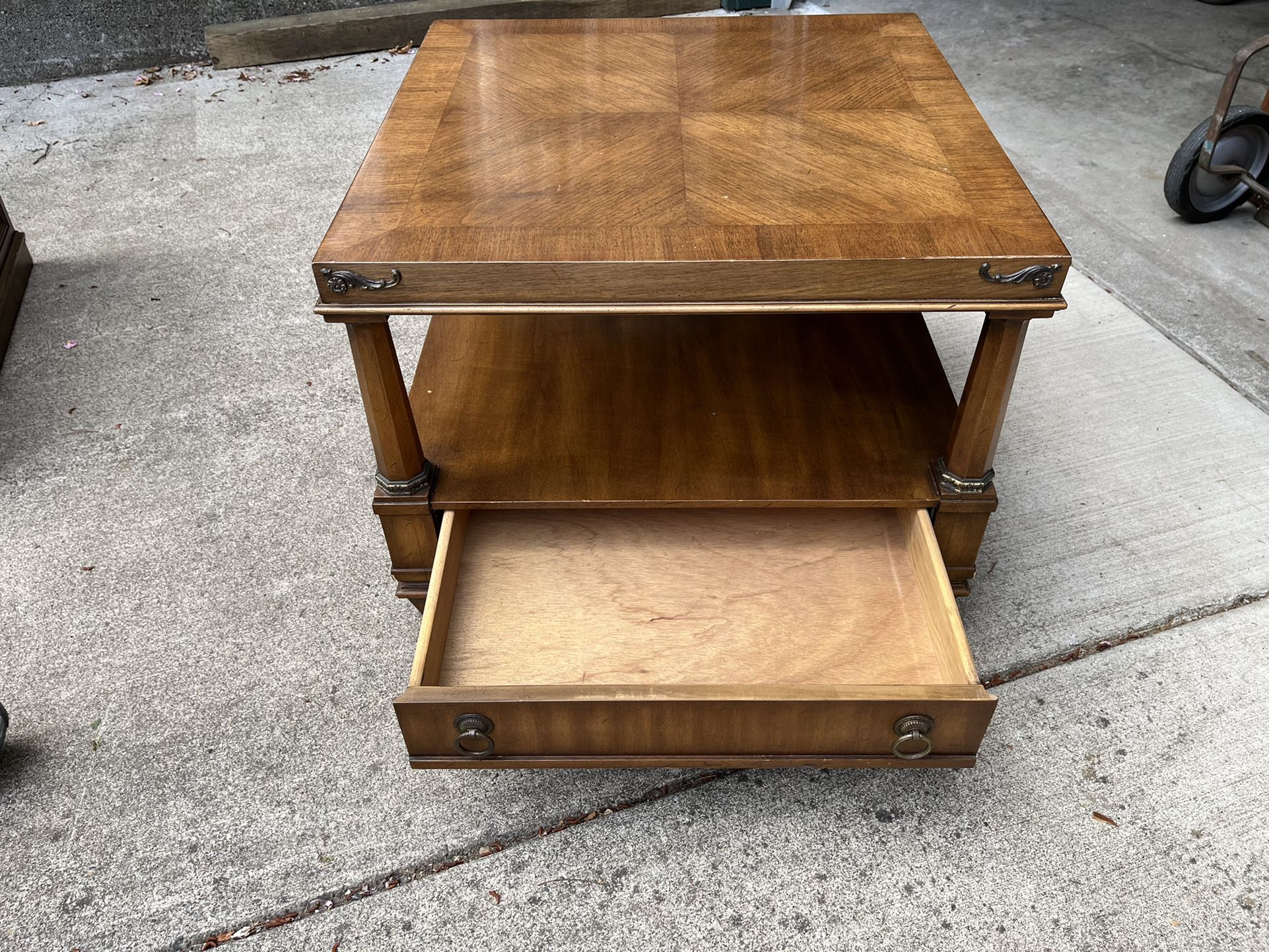 Weiman Solid Wood End Table 