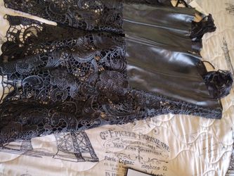 Brand New. Tags Attached. 2 XL Black Lace Corset Dress  Thumbnail