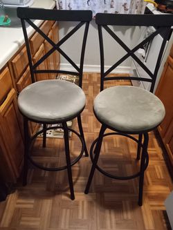 VECELO Bar Table Set with 2 Stools, 3 Pieces Rectangular Kitchen Counter with Chairs Height Pub Thumbnail