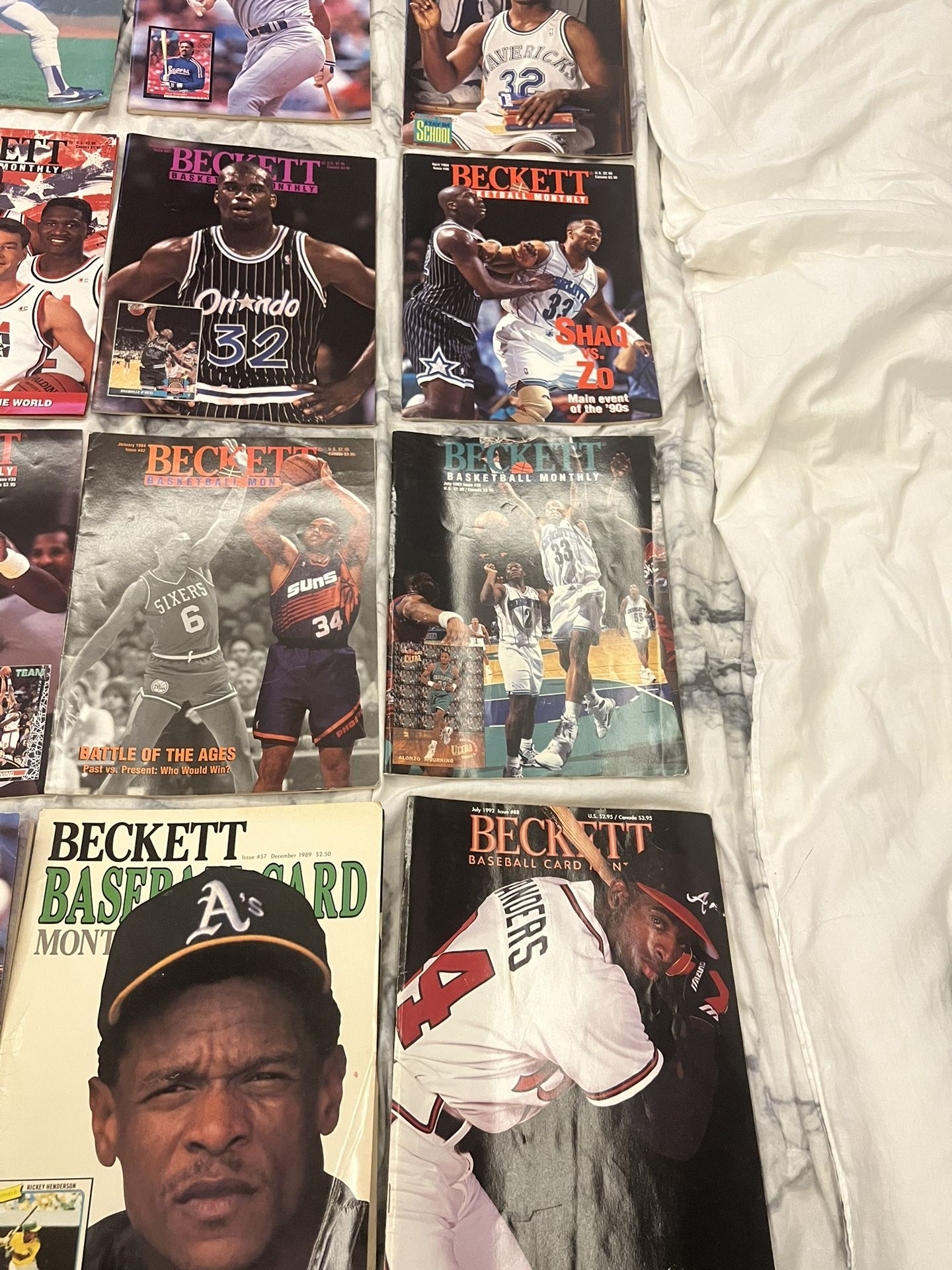 Lot Of Vintage Sports Magazines