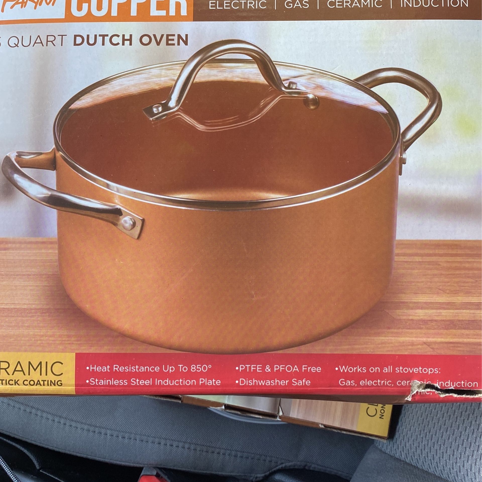 🔥BRAND NEW🔥 PARINI COPPER DUTCH OVEN AND SAUCE PAN SET