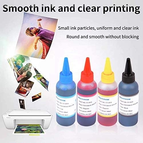 Printer Ink Refill Dye Ink or HP Inkjet Printer Cartridges 1Set 4 Pcs