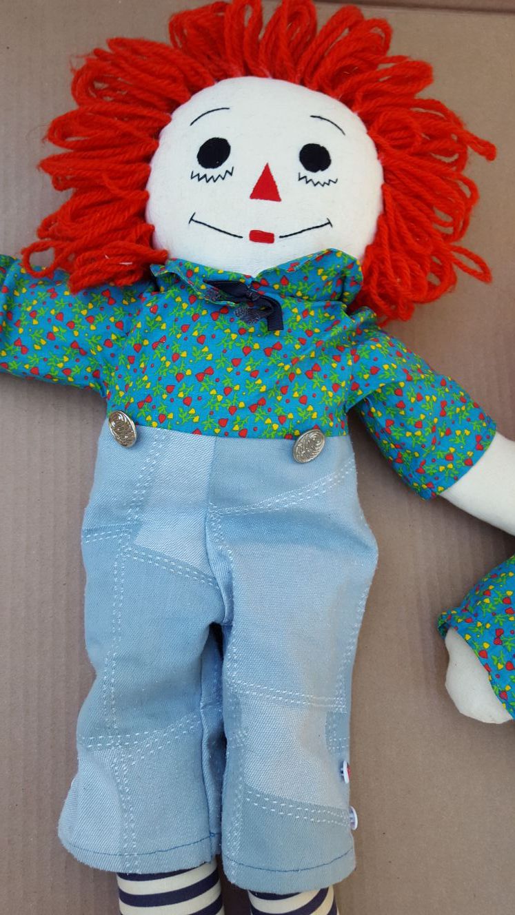 Raggedy Ann and Andy hand made dolls