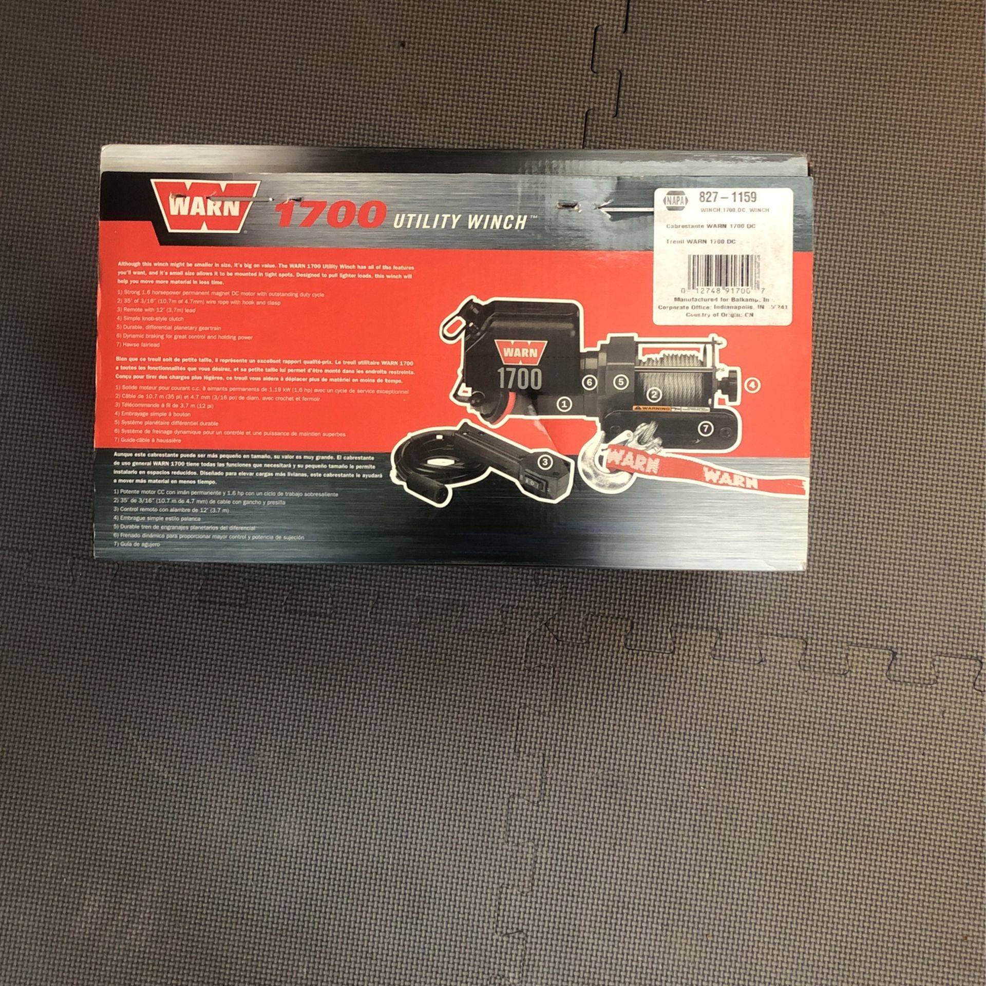 WARN 1700 Utility Winch New!!!