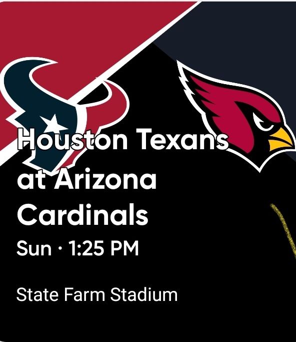 Cardinal Houston Texans Orange parking pass