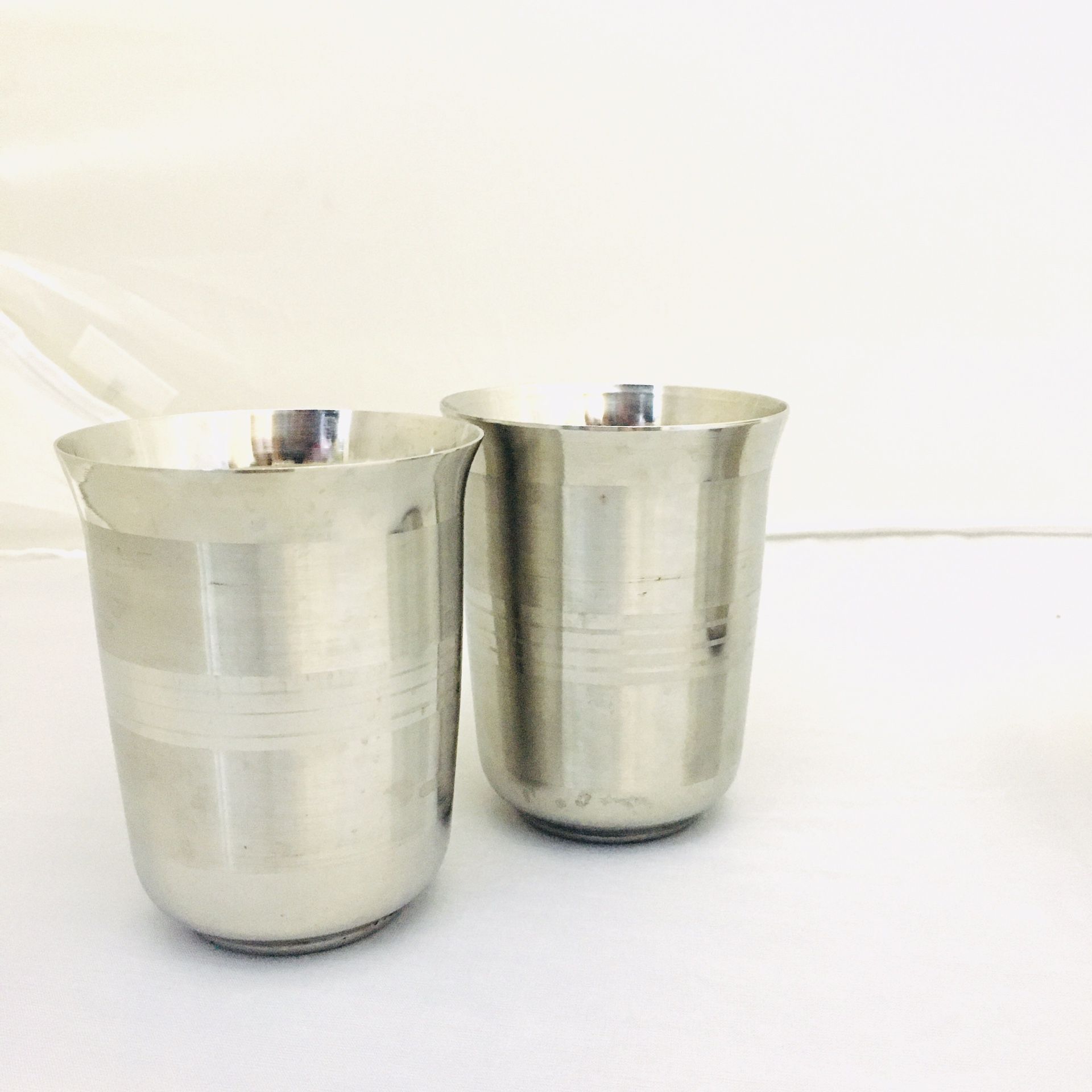 Stainless steel drinking glasses & straws 8