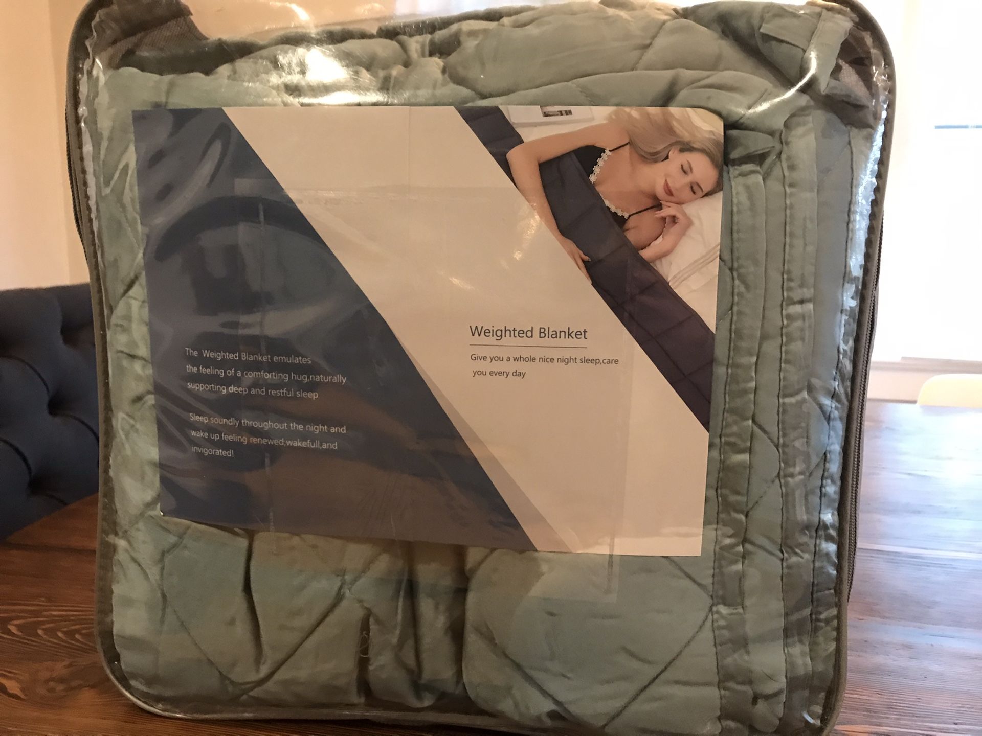 Brand new weighted blanket with cover