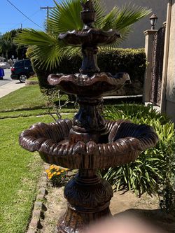 Brown Antique Rust Finish Fountain 6’ Tall Brand New Thumbnail