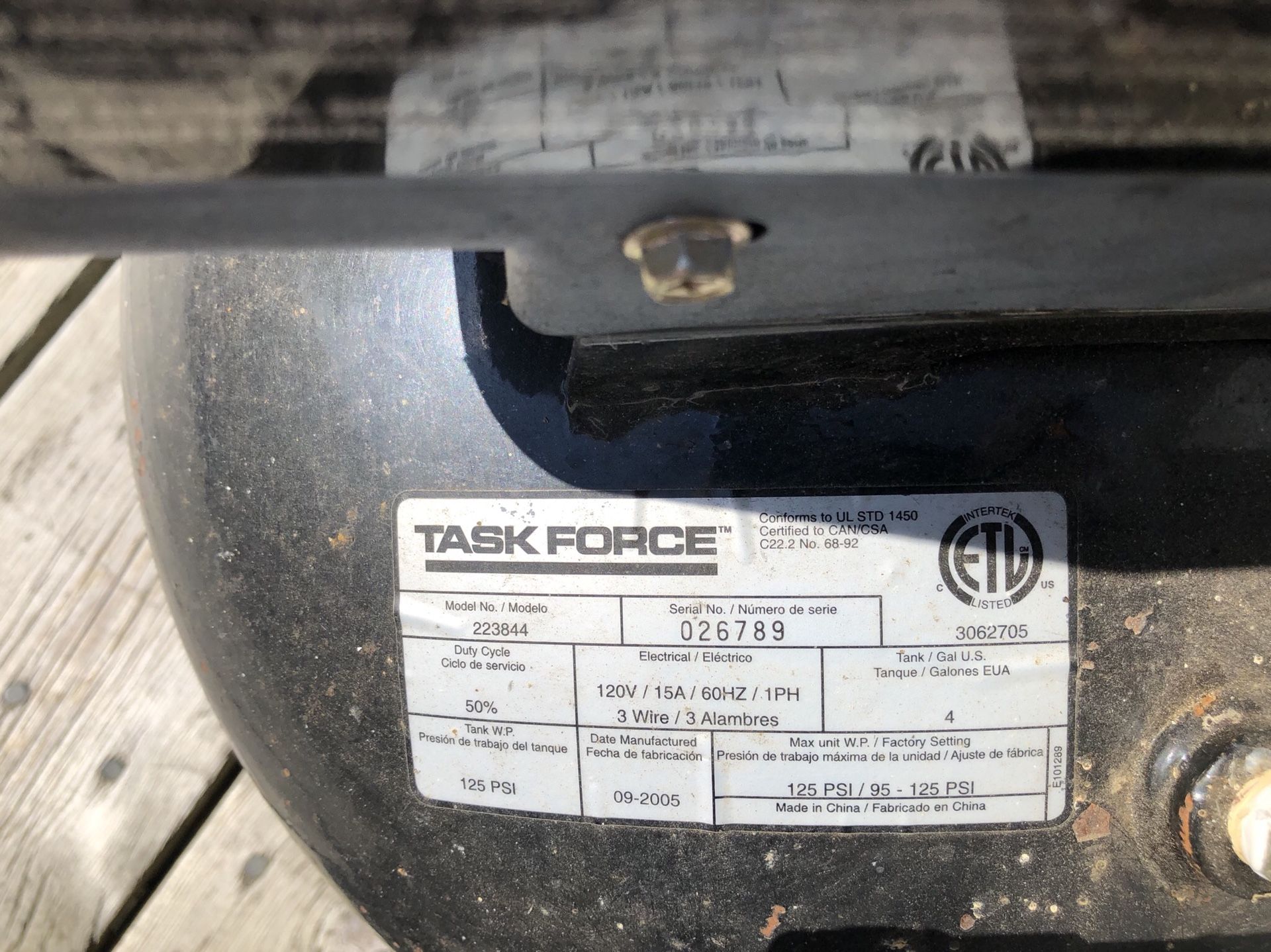 task force compressor 4 gallons task force compressor 4 gallons