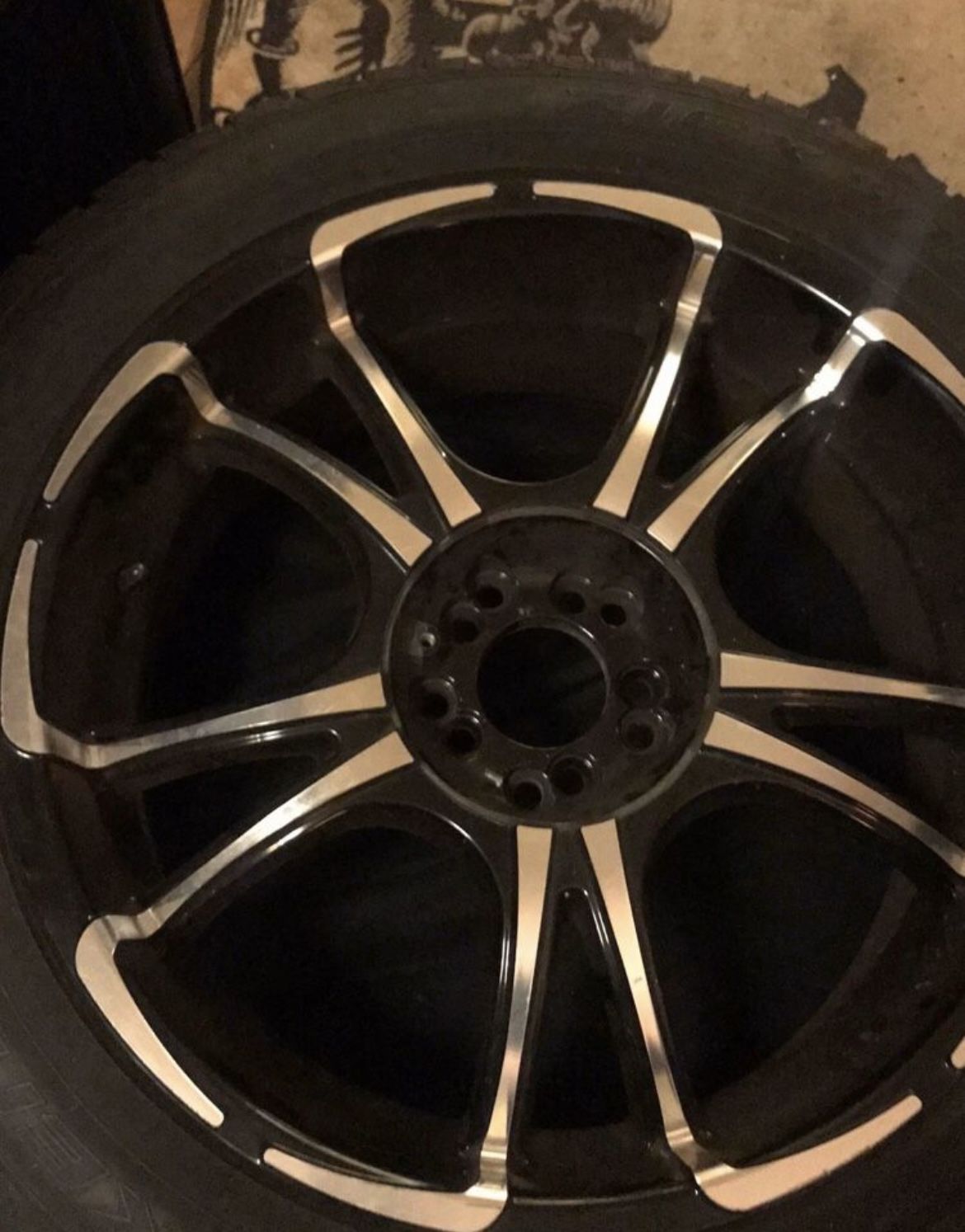 20” Forte twisted rims with tires!