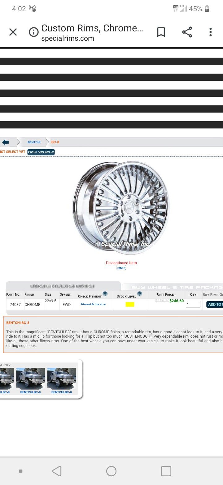 24 inch bentchi 6 lugs