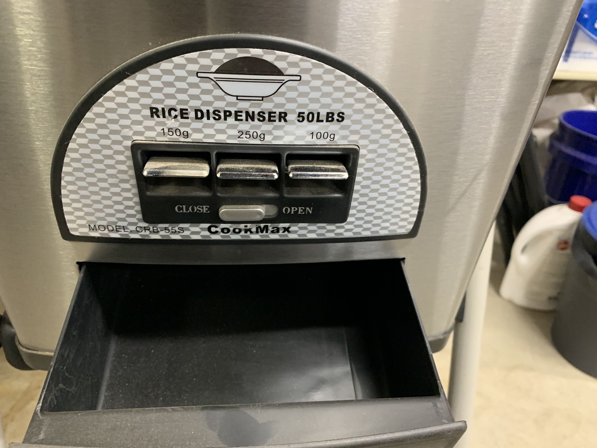 50 lbs. CookMax Rice Dispenser Food Dispensers Food Storage Kitchen