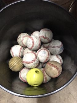 Baseballs ⚾️ $2 Bats new and used $15-$95 Gloves $15 Helmets $5- $30 Bags $10 Thumbnail