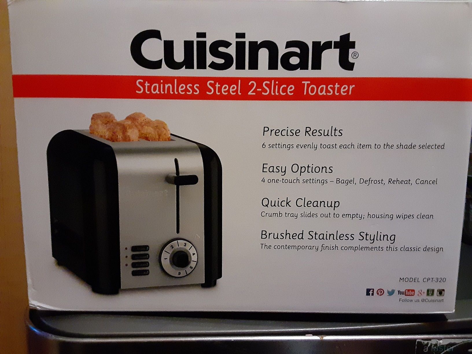 Cuisinart 2 slice toaster