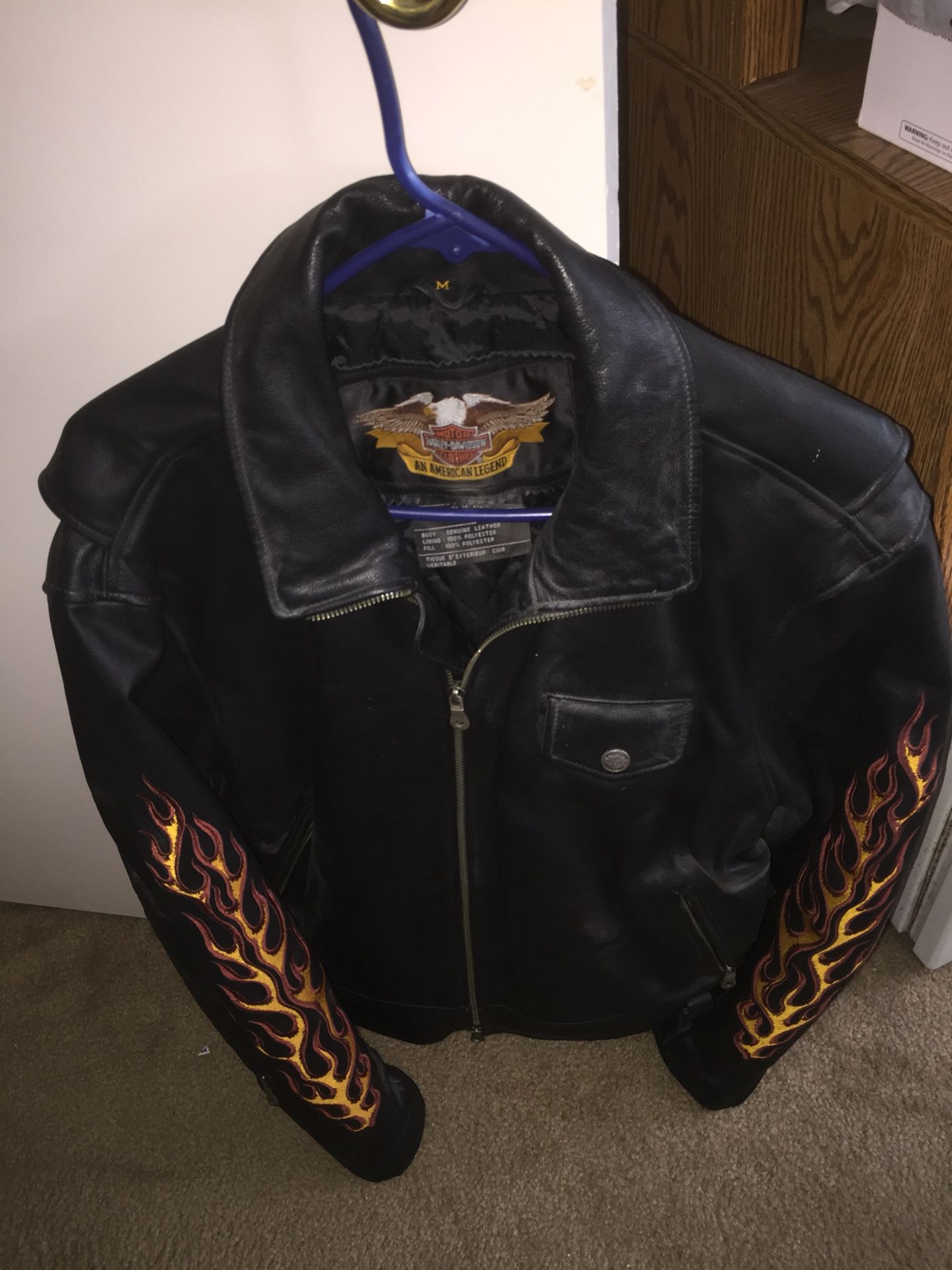 Harley Davidson leather riding jacket medium