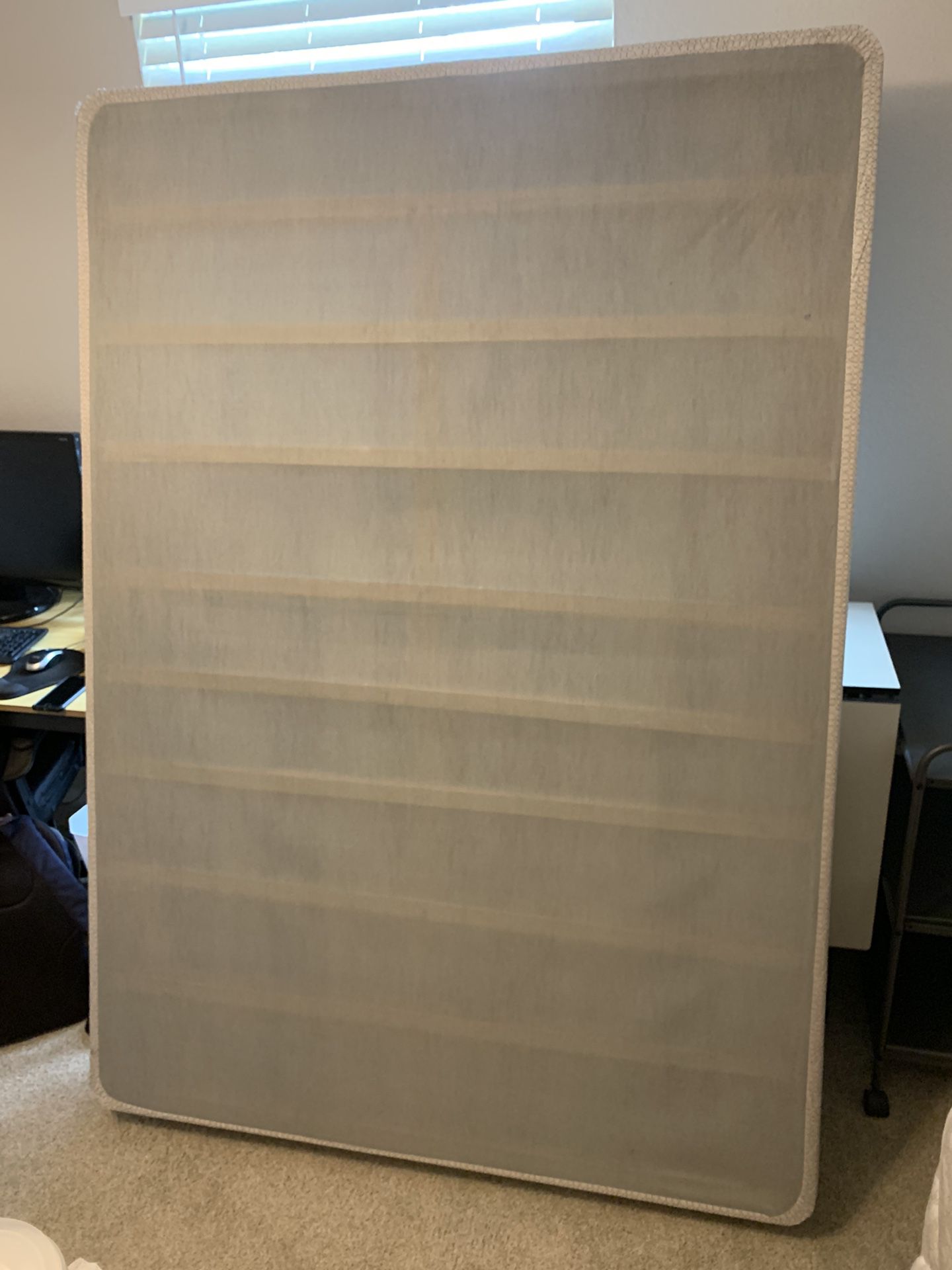 A Full-Size Mattress, Box Spring, and Frame