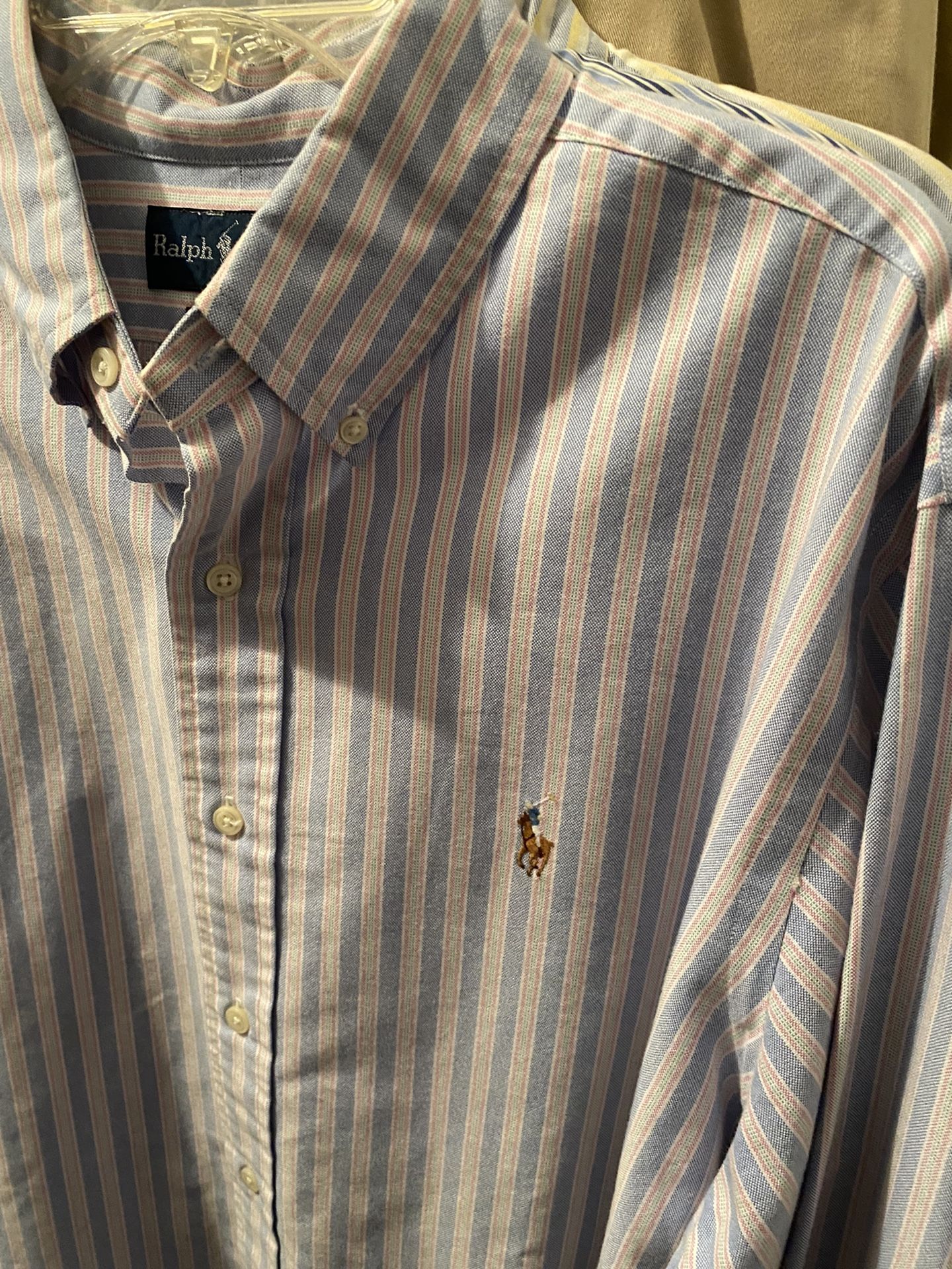 Ralph Lauren Polo Men’s Button Down Dress Shirts (3EA) Sz Large