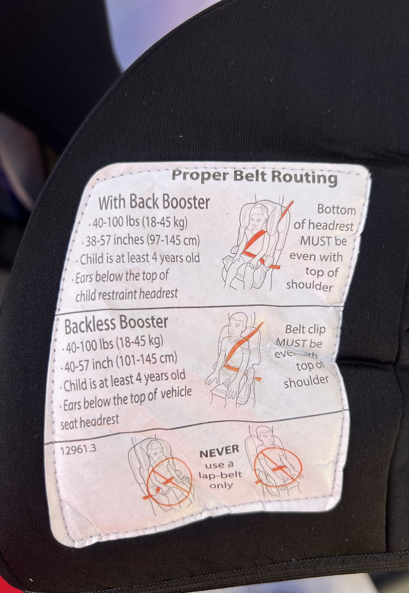 NEW with Box 2-1 Combination Carseat & Booster FROZEN Kids Embrace