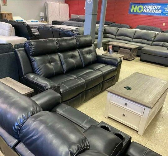 Best Deal - $39 Down ✅ IN STOCK.Kempten Black LED Reclining Living Room Set
by Ashley