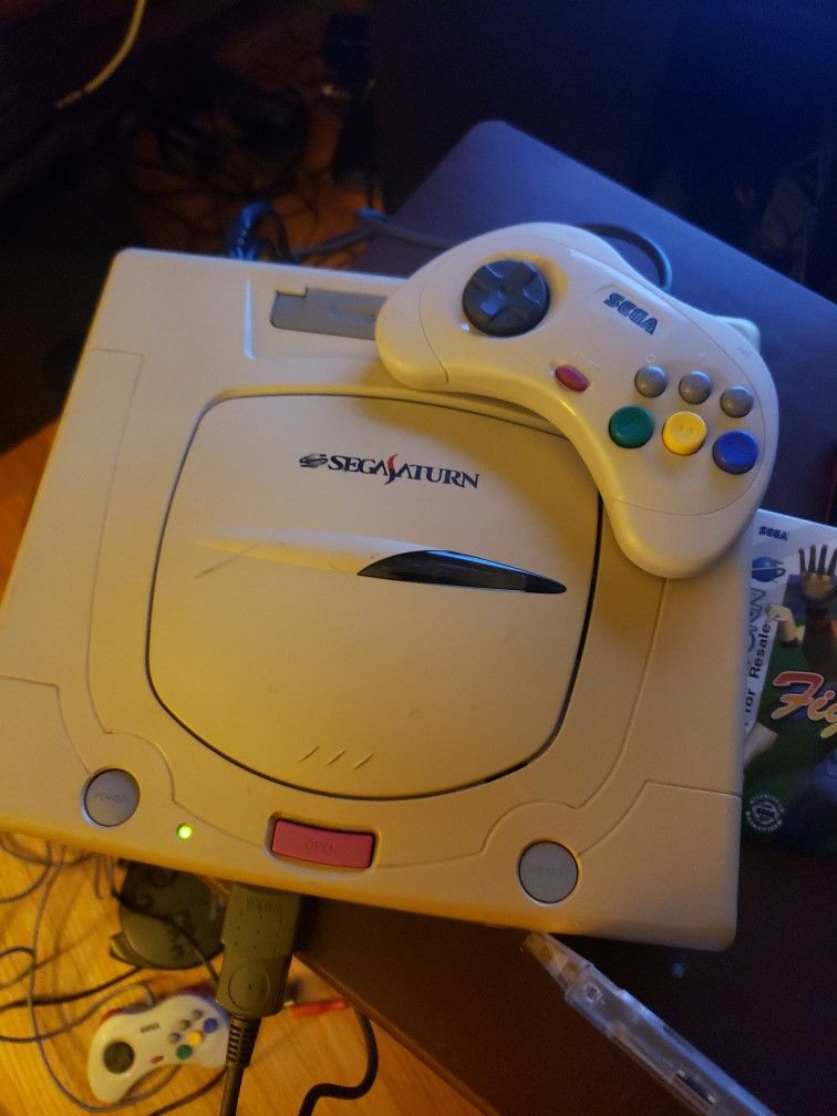 Import Sega Saturn Region Free, Fram, + 2 Games