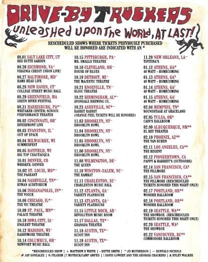 Drive By Truckers -2 Tickets For Sale