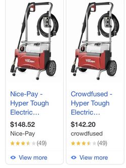 Hyper  Tough 1800 PSI Electric  Pressure Washer. Never Used Thumbnail