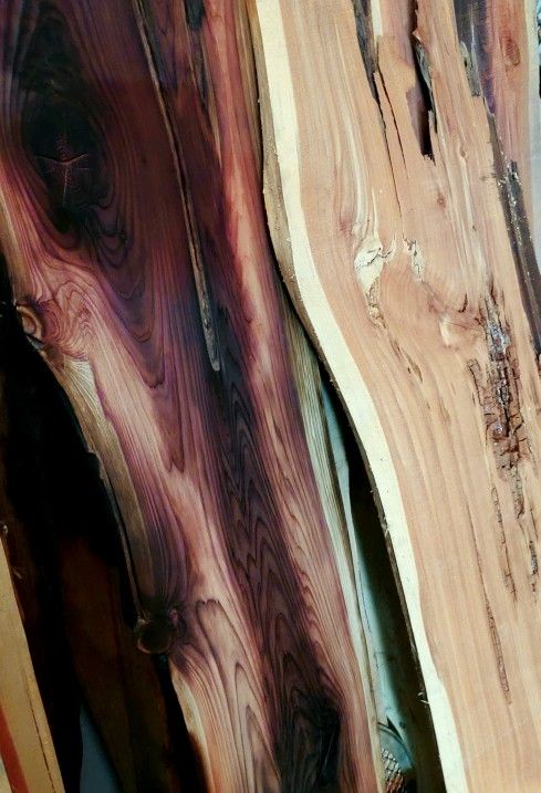 Cedar slab torch work with unicorn spit